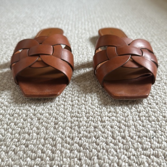 YSL tribute mules slides flat sandals brown - Picture 3 of 7